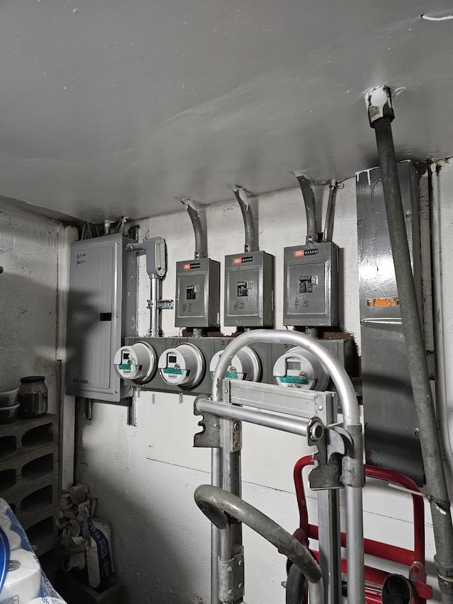 5824 Van Cleef St, Corona, NY 11368 - utility room with electric meter and electric panel