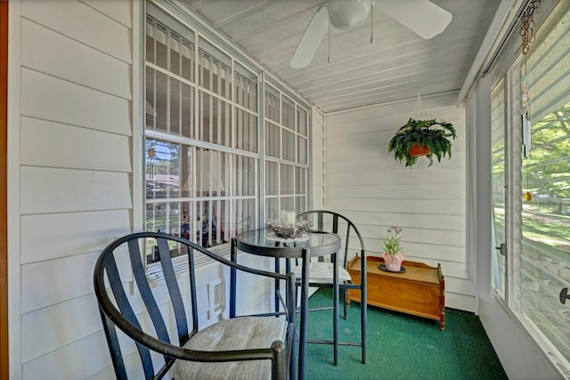 192 Ventry Ct Unit A, Ridge, NY 11961 - sunroom featuring ceiling fan