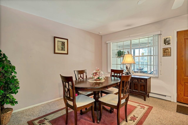 192 Ventry Ct Unit A, Ridge, NY 11961 - dining area featuring a baseboard heating unit and baseboards