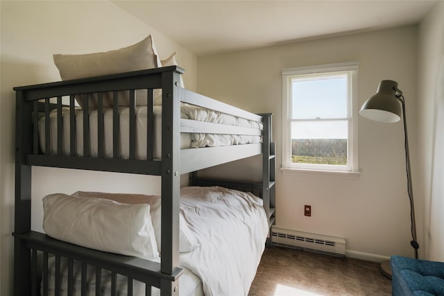 877 Shandelee Rd, Livingston Manor, NY 12758 - carpeted bedroom featuring baseboard heating and baseboards