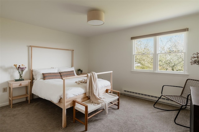 877 Shandelee Rd, Livingston Manor, NY 12758 - carpeted bedroom with baseboard heating