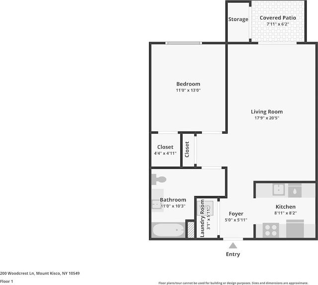 200 Woodcrest Ln Unit 202, Mount Kisco, NY 10549 - view of property floor plan