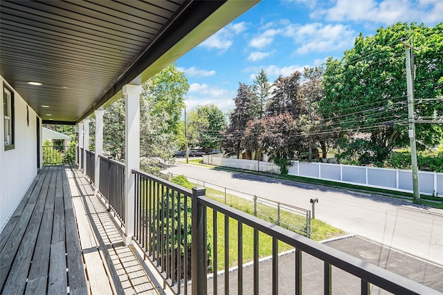 71 Cinnamon St, Central Islip, NY 11722 - porch with view of wooded area