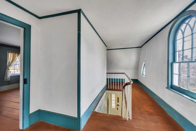 201 E Broadway Prt, Jefferson, NY 11777 - hall with an upstairs landing and ornamental molding
