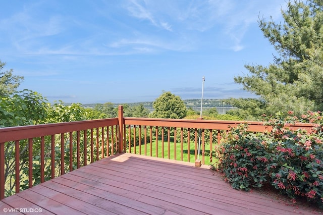 195 Old Castle Point Rd, Wappingers Falls, NY 12590 - view of wooden deck