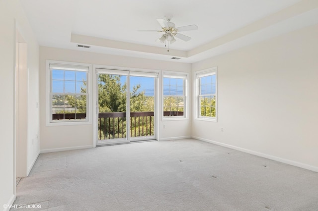 195 Old Castle Point Rd, Wappingers Falls, NY 12590 - unfurnished room featuring carpet, baseboards, and a tray ceiling