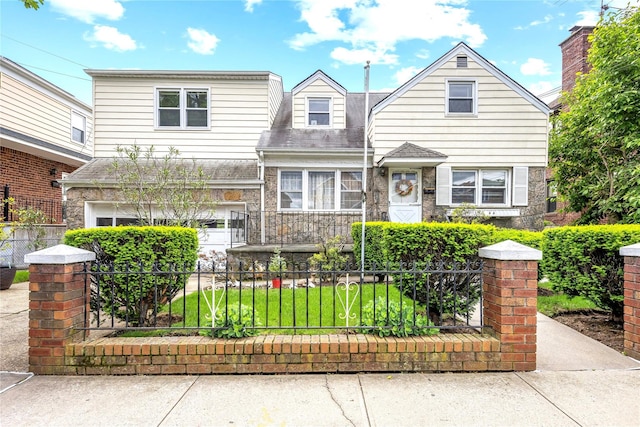 150-44 23rd Ave, Whitestone, NY 11357 - view of front facade featuring stone siding and roof with shingles