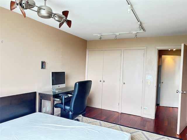 ONE Bay Club Dr Unit 18S, Bayside, NY 11360 - bedroom featuring a closet and wood finished floors