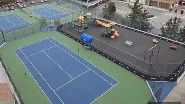 ONE Bay Club Dr Unit 18S, Bayside, NY 11360 - view of tennis court