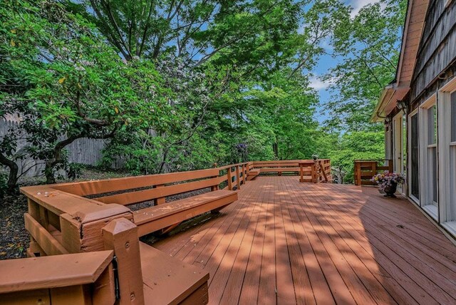 10 Maple Ave, Setauket, NY 11733 - view of wooden terrace
