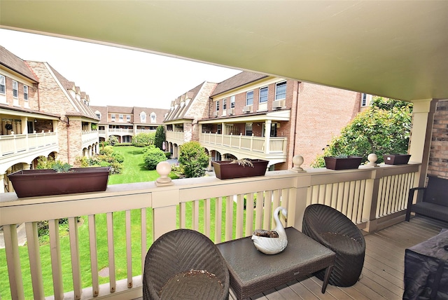 206-07 Lori Dr Unit 60M, Bayside, NY 11360 - wooden deck with a residential view