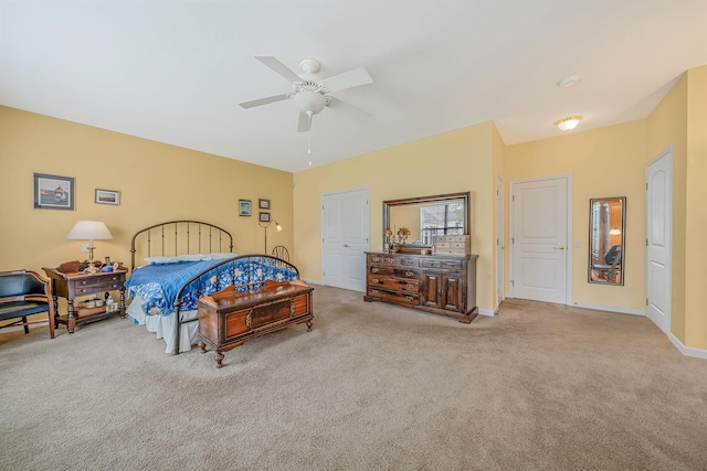 105 Louden Loop, Mount Sinai, NY 11766 - bedroom featuring carpet, baseboards, and a ceiling fan