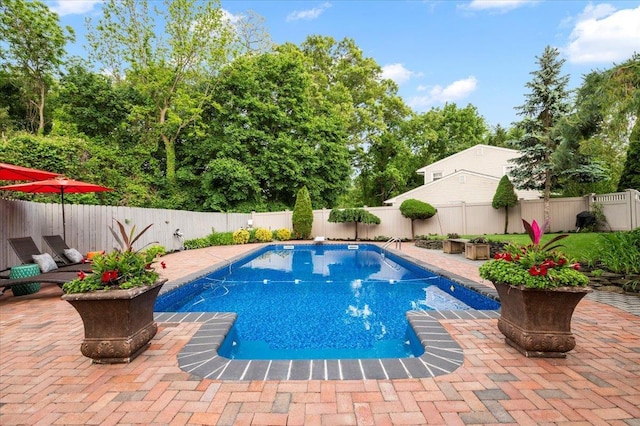 3 Knight Ln, Kings Park, NY 11754 - view of pool with a patio and a fenced backyard