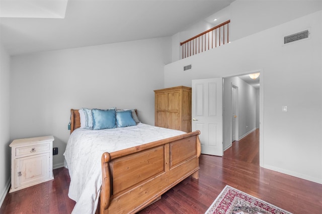 1 Country Club Dr, Middletown, NY 10940 - bedroom featuring a high ceiling, dark wood-style flooring, and baseboards