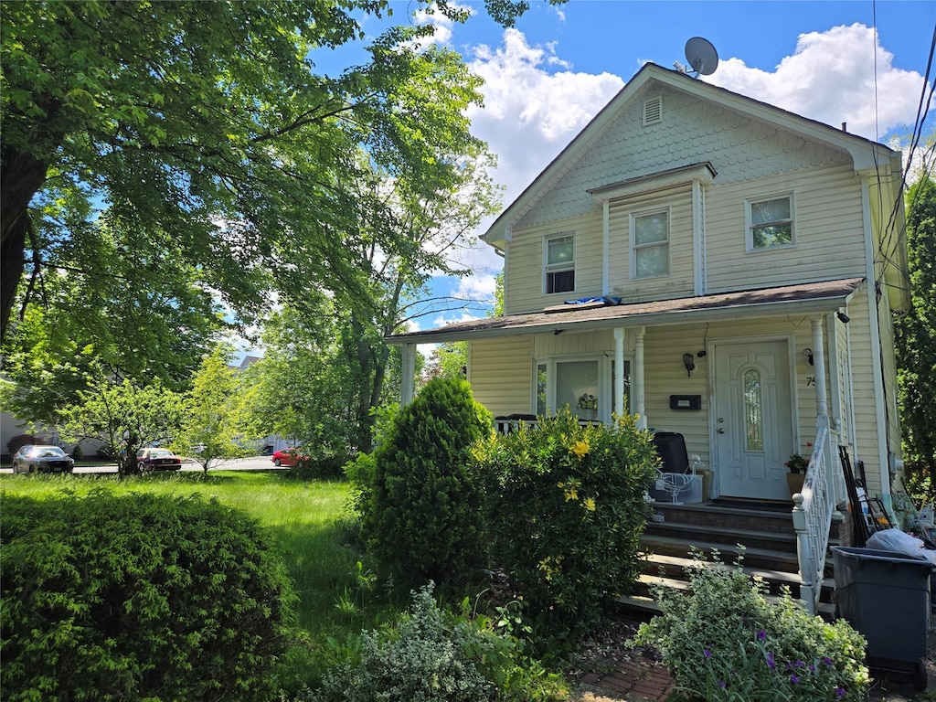 75 College Ave, Nanuet, NY 10954 - victorian home featuring covered porch
