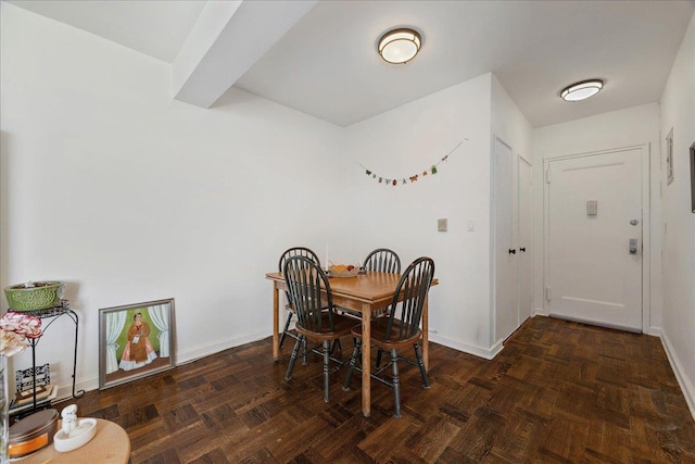 210 Pelham Rd Unit 6F, New Rochelle, NY 10805 - dining area with baseboards