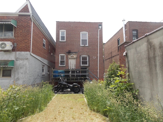 1777 Edenwald Ave, Bronx, NY 10466 - back of property with brick siding and ac unit
