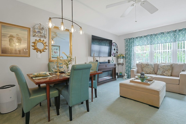 135-5 S Highland Ave Unit D4, Ossining, NY 10562 - dining space with ceiling fan and carpet floors