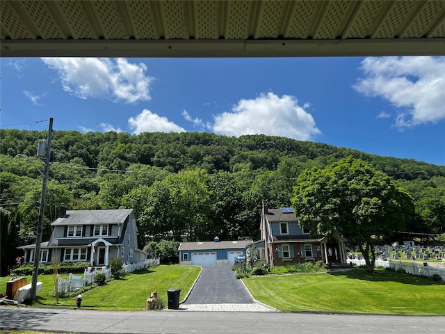 1 Hillside Ave, Haverstraw, NY 10927 - view of mountain background featuring a heavily wooded area