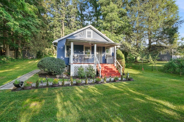 6 Gardner Hollow Rd, Poughquag, NY 12570 - view of front facade featuring a porch and a front yard