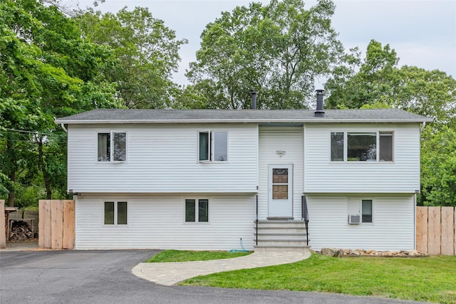 112 Middle Island Blvd, Middle Island, NY 11953 - raised ranch with entry steps and a shingled roof