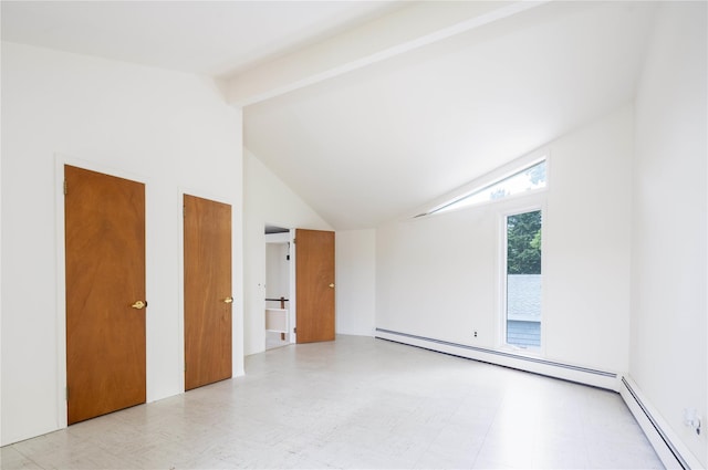 6 Bay View Dr, Hampton Bays, NY 11946 - spare room featuring tile patterned floors and a baseboard radiator