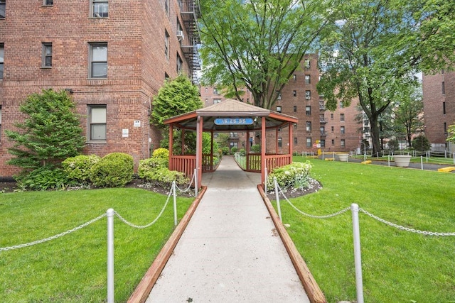 15 Oliver St Unit 3C, Brooklyn, NY 11209 - view of community featuring a gazebo and a yard