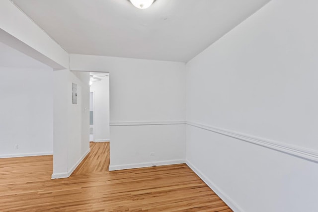 123-35 82nd Rd Unit 4H, Kew Gardens, NY 11415 - spare room with wood finished floors, baseboards, and a ceiling fan