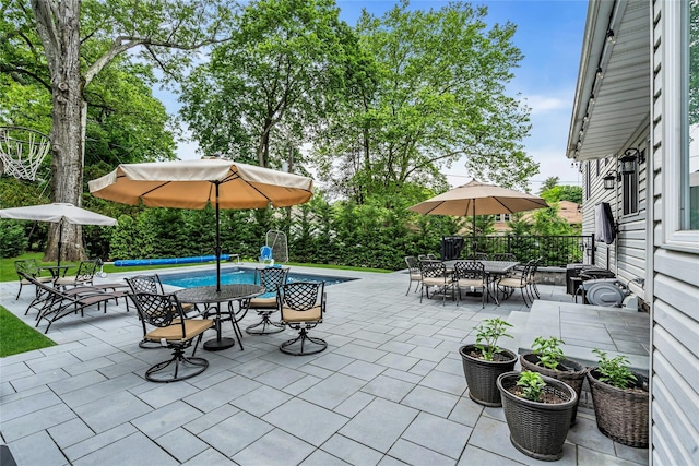 45 Pool Dr, Roslyn, NY 11576 - view of patio / terrace featuring outdoor dining space