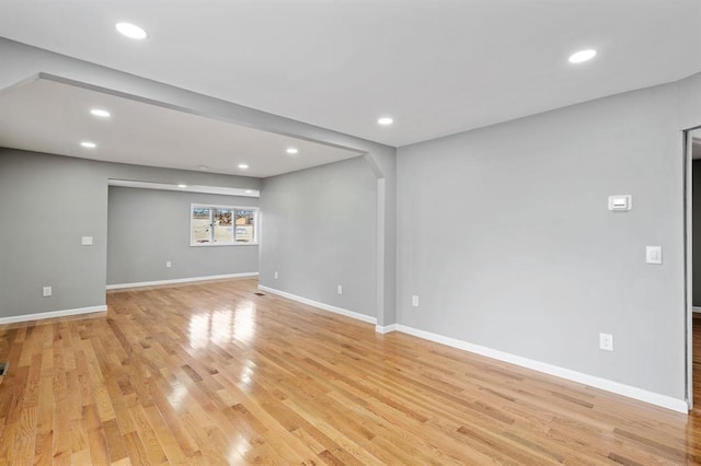 945 Homestead Ave, Maybrook, NY 12543 - empty room with light wood-style floors, recessed lighting, and baseboards
