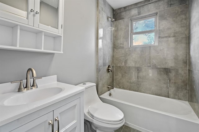 945 Homestead Ave, Maybrook, NY 12543 - full bathroom with toilet, washtub / shower combination, and vanity