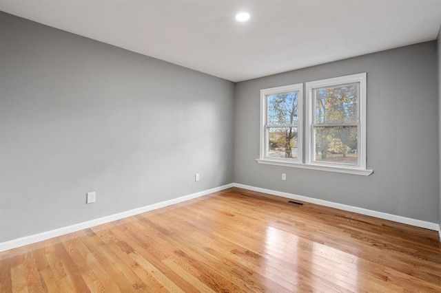 945 Homestead Ave, Maybrook, NY 12543 - unfurnished room featuring baseboards, light wood finished floors, and recessed lighting
