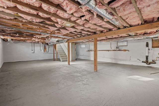 945 Homestead Ave, Maybrook, NY 12543 - below grade area featuring stairs