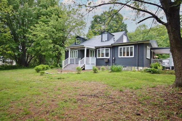 3454 State Route 208, Campbell Hall, NY 10916 - view of front of property with a front lawn and covered porch