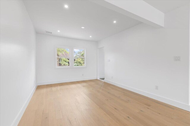 559 Linda Ln, Woodmere, NY 11598 - unfurnished room with light wood-style floors, recessed lighting, and baseboards