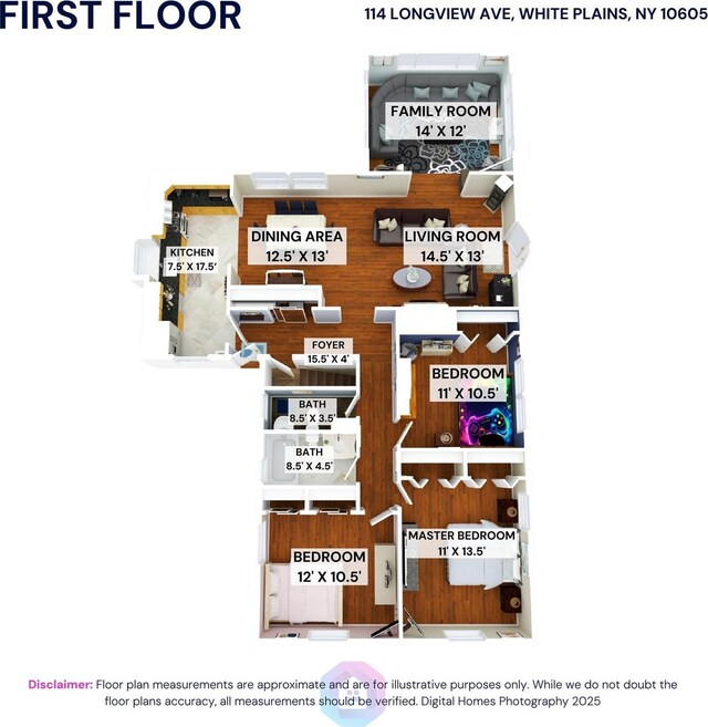 114 Longview Ave, White Plains, NY 10605 - floor plan / room layout