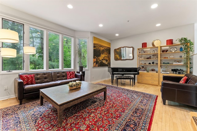 41 Boulder Ridge Rd, Scarsdale, NY 10583 - living area featuring recessed lighting, light wood finished floors, and baseboards