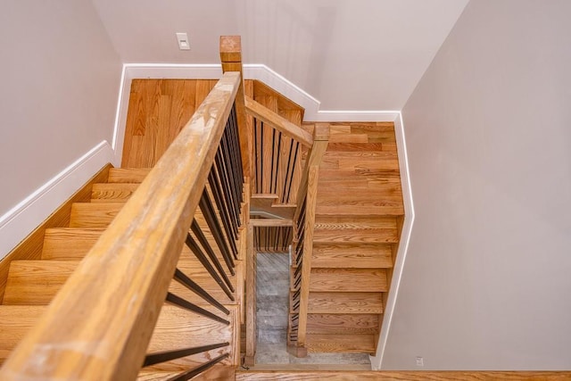 15 Old Nyack Tpke Unit 201, Monsey, NY 10952 - staircase featuring baseboards