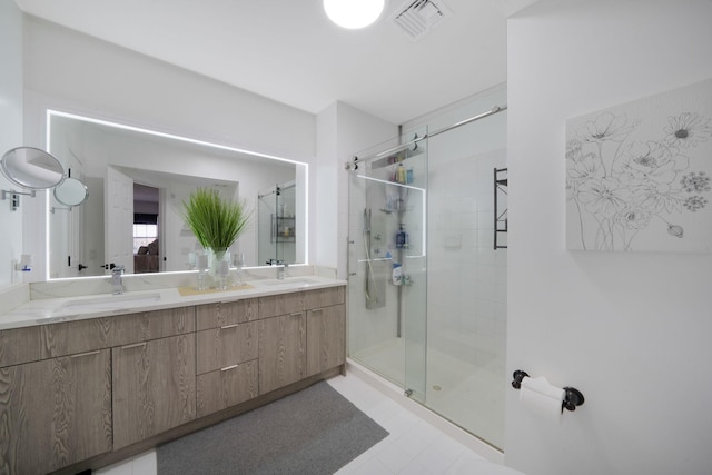 4 Cari Ln, Middle Island, NY 11953 - full bath with a shower stall and double vanity