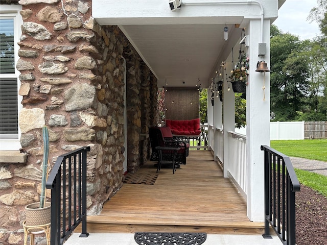 147 Lime Ridge Rd, Poughquag, NY 12570 - view of wooden terrace