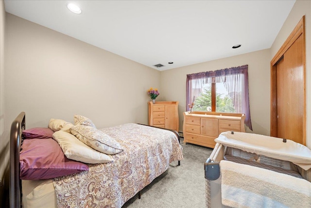 7 Kent Ct, Bayport, NY 11705 - bedroom featuring light colored carpet and recessed lighting