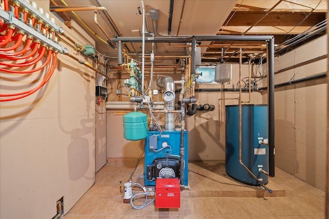 7 Kent Ct, Bayport, NY 11705 - utilities with water heater and a heating unit