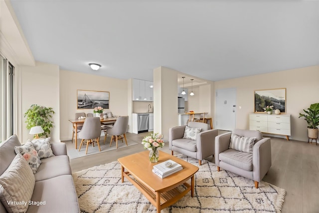 875 Morrison Ave Unit 6E, Bronx, NY 10473 - living room with light wood-style floors