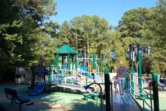 14 Pond Park Rd, Great Neck, NY 11023 - community jungle gym with view of scattered trees