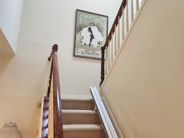 166 Southgate Cir, Massapequa Park, NY 11762 - stairway with a high ceiling