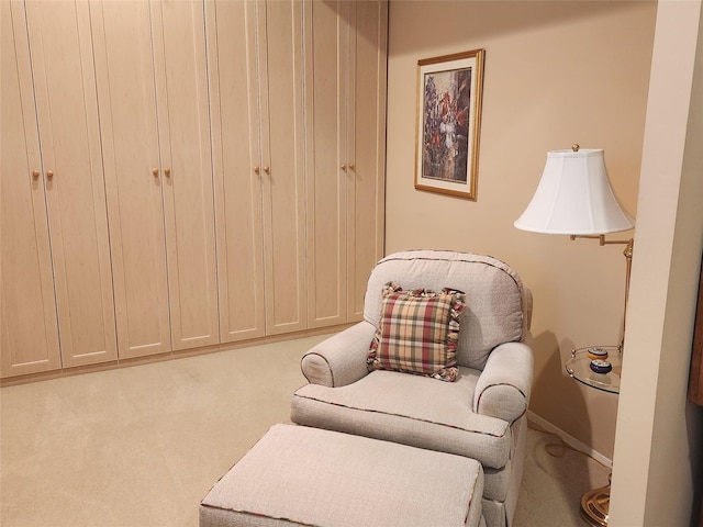 166 Southgate Cir, Massapequa Park, NY 11762 - living area featuring carpet flooring and baseboards