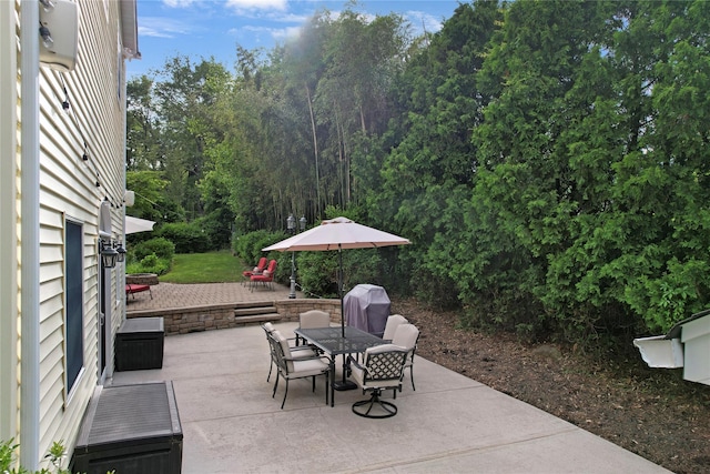 26 Van Nostrand Pl, Nanuet, NY 10954 - view of patio / terrace featuring outdoor dining area and grilling area
