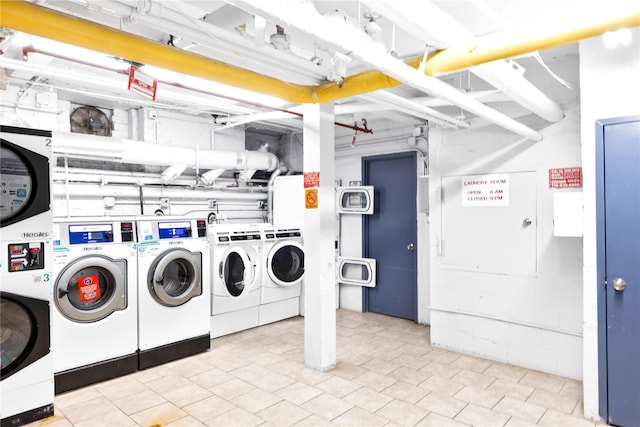 150 W End Ave Unit 1J, Brooklyn, NY 11235 - shared laundry with separate washer and dryer and stacked washer / dryer