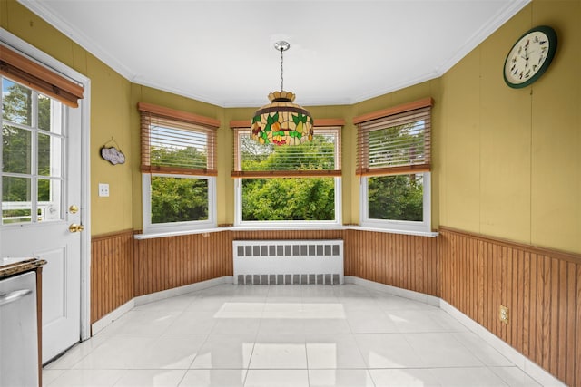 613 Gary Pl, Westbury, NY 11590 - unfurnished sunroom with radiator and healthy amount of natural light