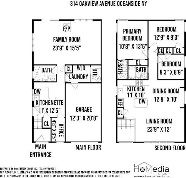 314 Oakview Ave, Oceanside, NY 11572 - property floor plan